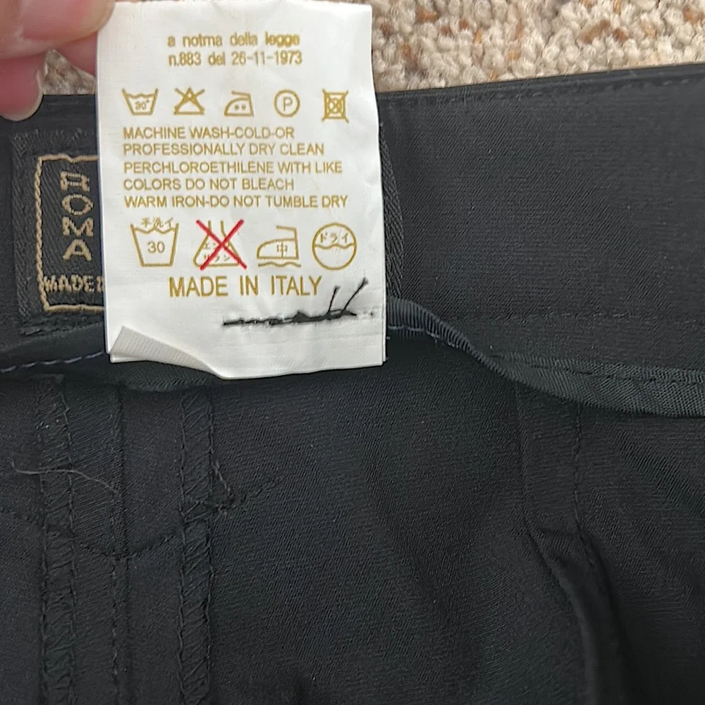 Fendi Authenticated Black Cotton Spandex Cropped Pants **Approx. Size 26**🔥🔥 - Picture 7 of 8